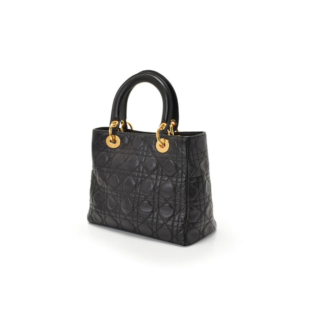 Dior Lady handbag CHRISTIAN lambskin Cannage black
